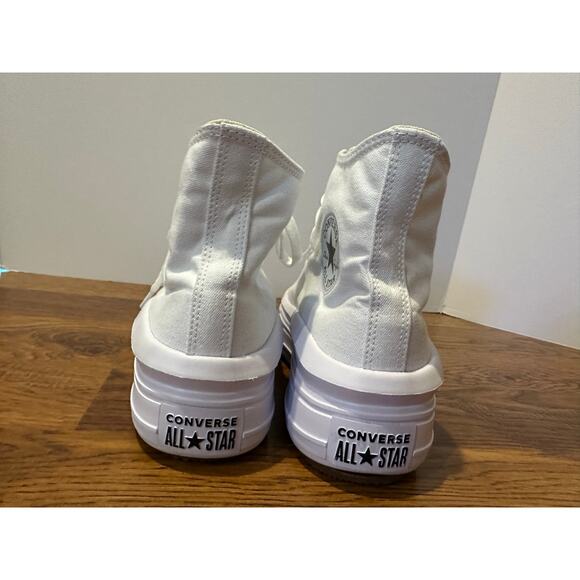 Women's Converse Chuck Taylor All Star Moves White 9.5 Iconic Minimalist Style - Picture 5 of 9